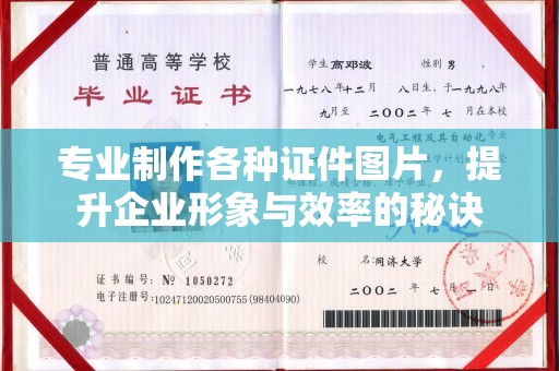 滨湖专业制作各种证件图片，提升企业形象与效率的秘诀