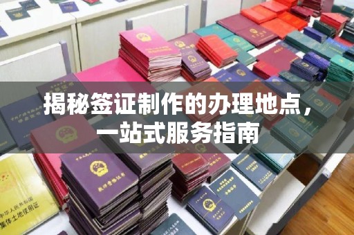 滨湖揭秘签证制作的办理地点，一站式服务指南
