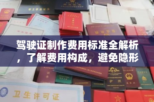 滨湖驾驶证制作费用标准全解析，了解费用构成，避免隐形消费