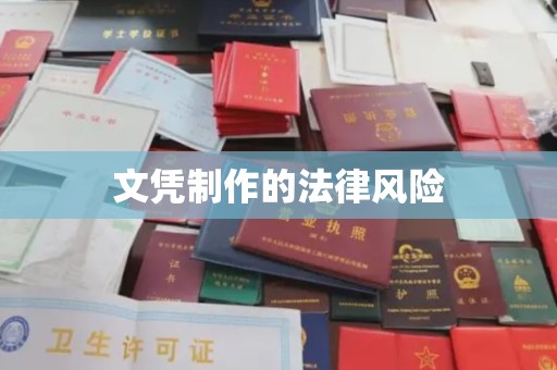 滨湖文凭制作的法律风险