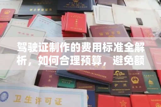 滨湖驾驶证制作的费用标准全解析，如何合理预算，避免额外支出